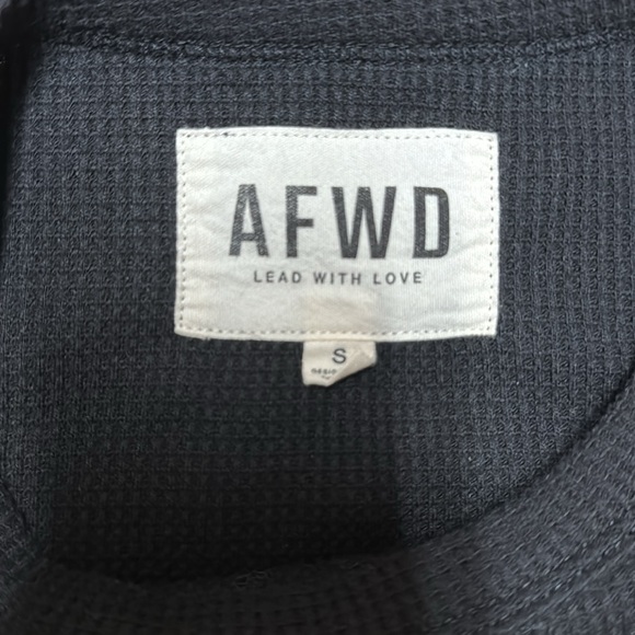 Alpha Forward women waffle long sleeve tee. Small - Picture 3 of 5